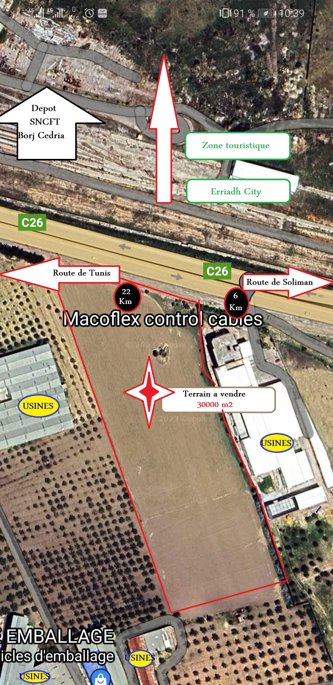 Vente Surfaces - Tunisie