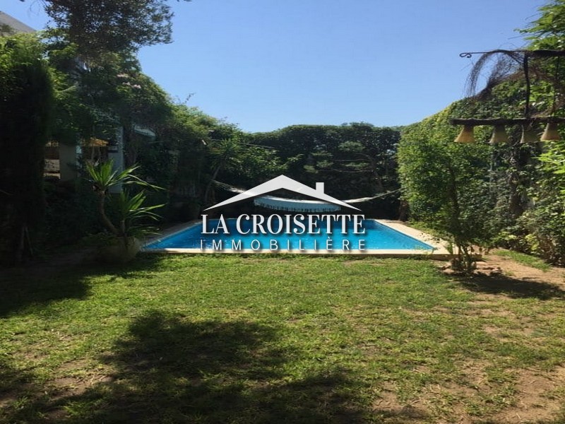 La Marsa Cite El Moez Vente Maisons Villa s3 avec piscine  la marsa mvv0079