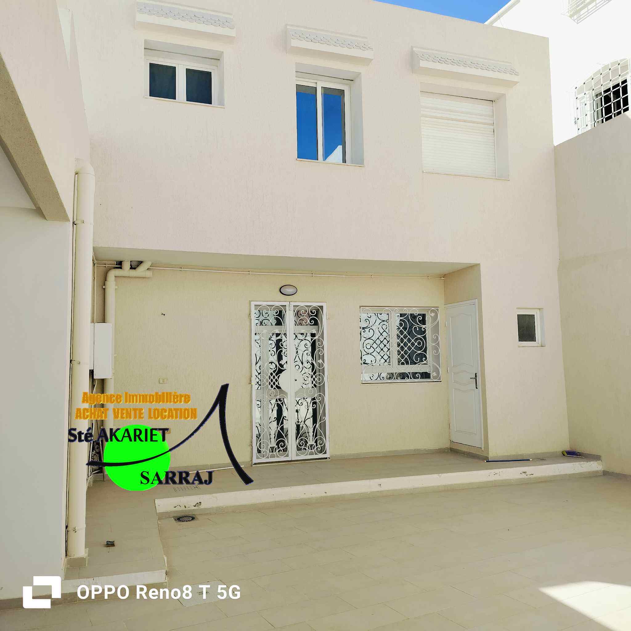 Sousse Jaouhara Khezama Ouest Vente Maisons Villa plain pied  khzema prs caf el classico