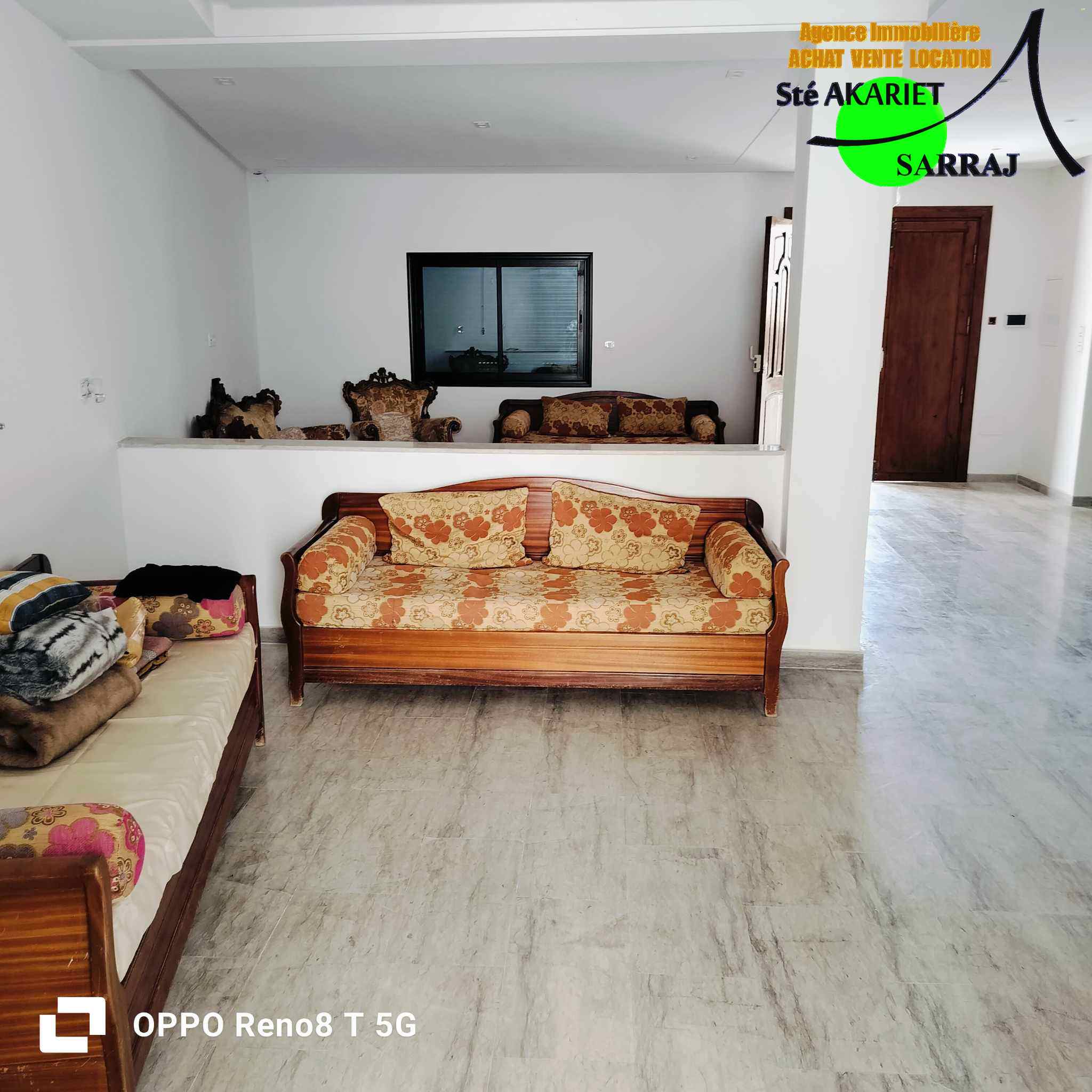 Sousse Jaouhara Khezama Ouest Vente Maisons Villa plain pied  khzema prs caf el classico