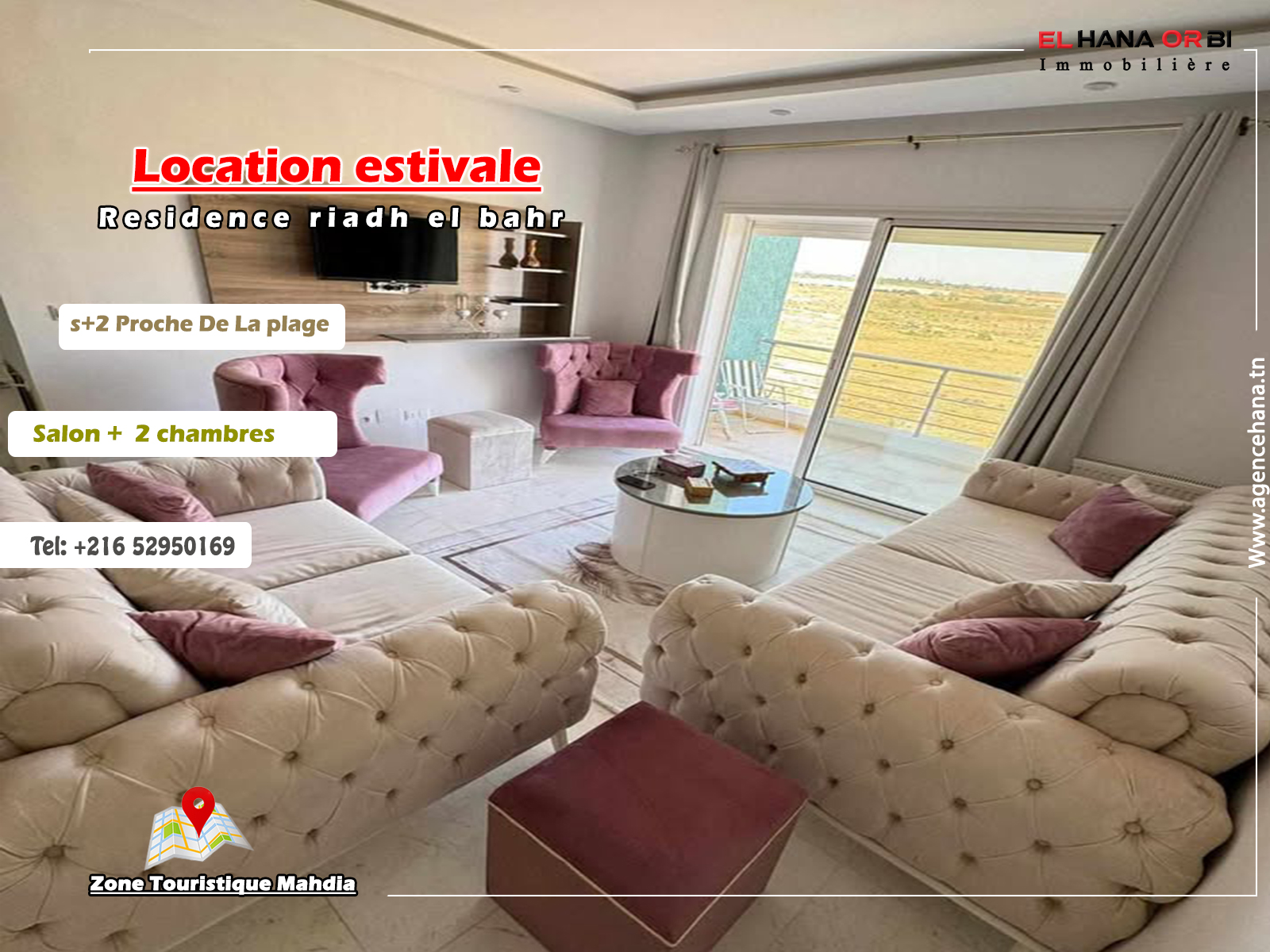 Mahdia Mahdia Location vacances Appart. 2 pices Appartement rz riadh el bahr  mahdia