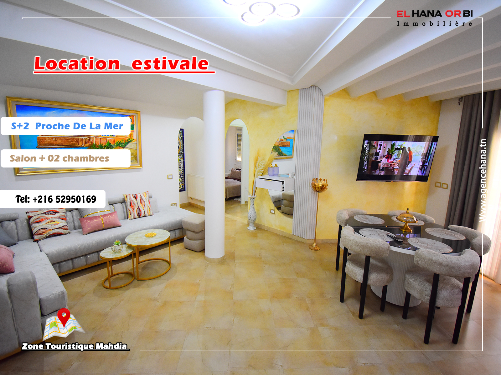 Mahdia Mahdia Location vacances Appart. 2 pices Appartement s2 proche de la plage a mahdia