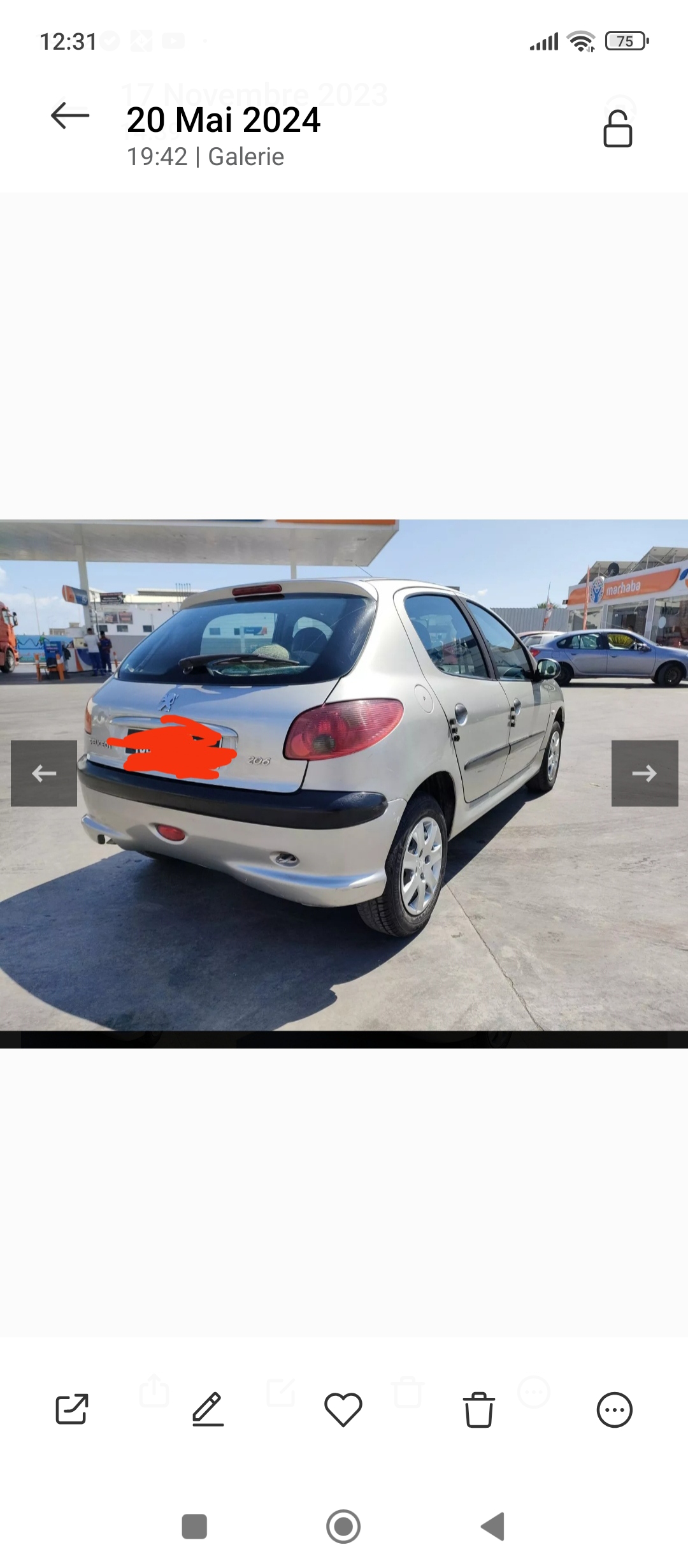 Bab Bhar Hedi Chaker Peugeot 206 Trs bonne occasion