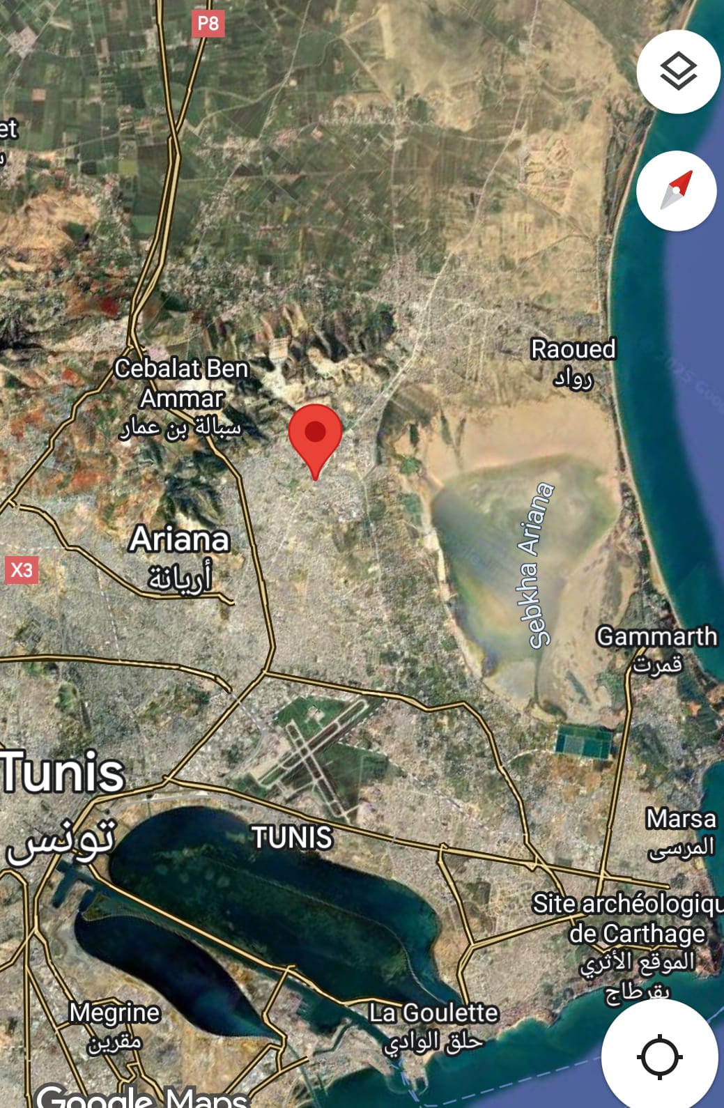 Raoued Jaafar 1 Vente Surfaces Terrain de 478 m2  jaafar