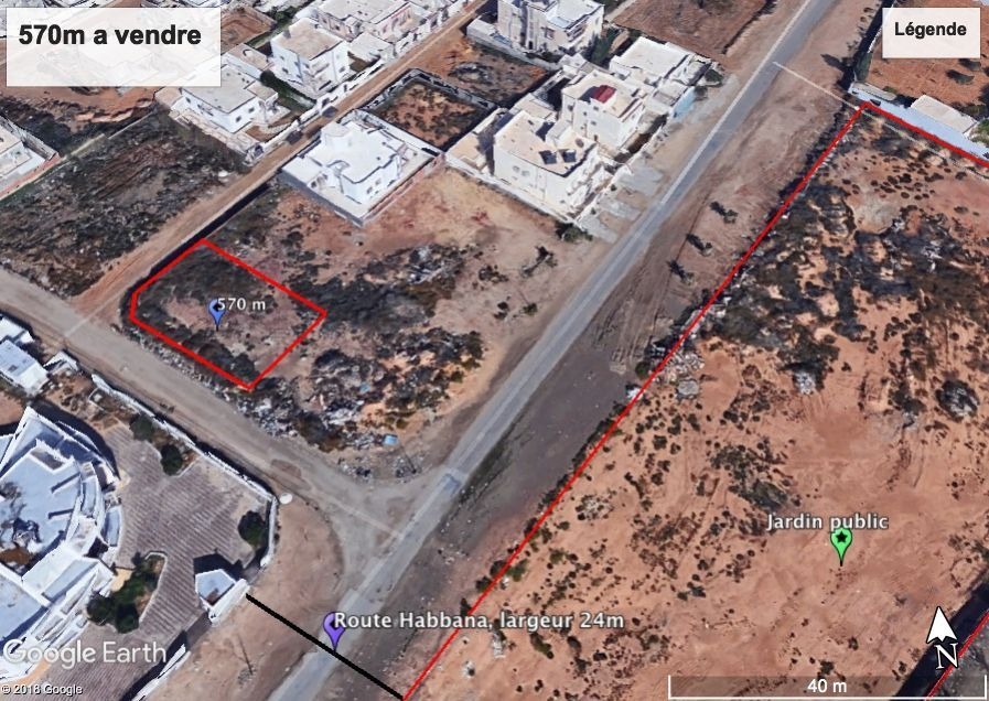 Sfax Ville Habbana 2 Vente Surfaces Terrain titr 570m carr