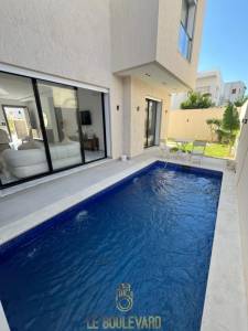 Nabeul Cite Universitaire Vente Maisons A  villa s4 avec piscine  afh ref1180a