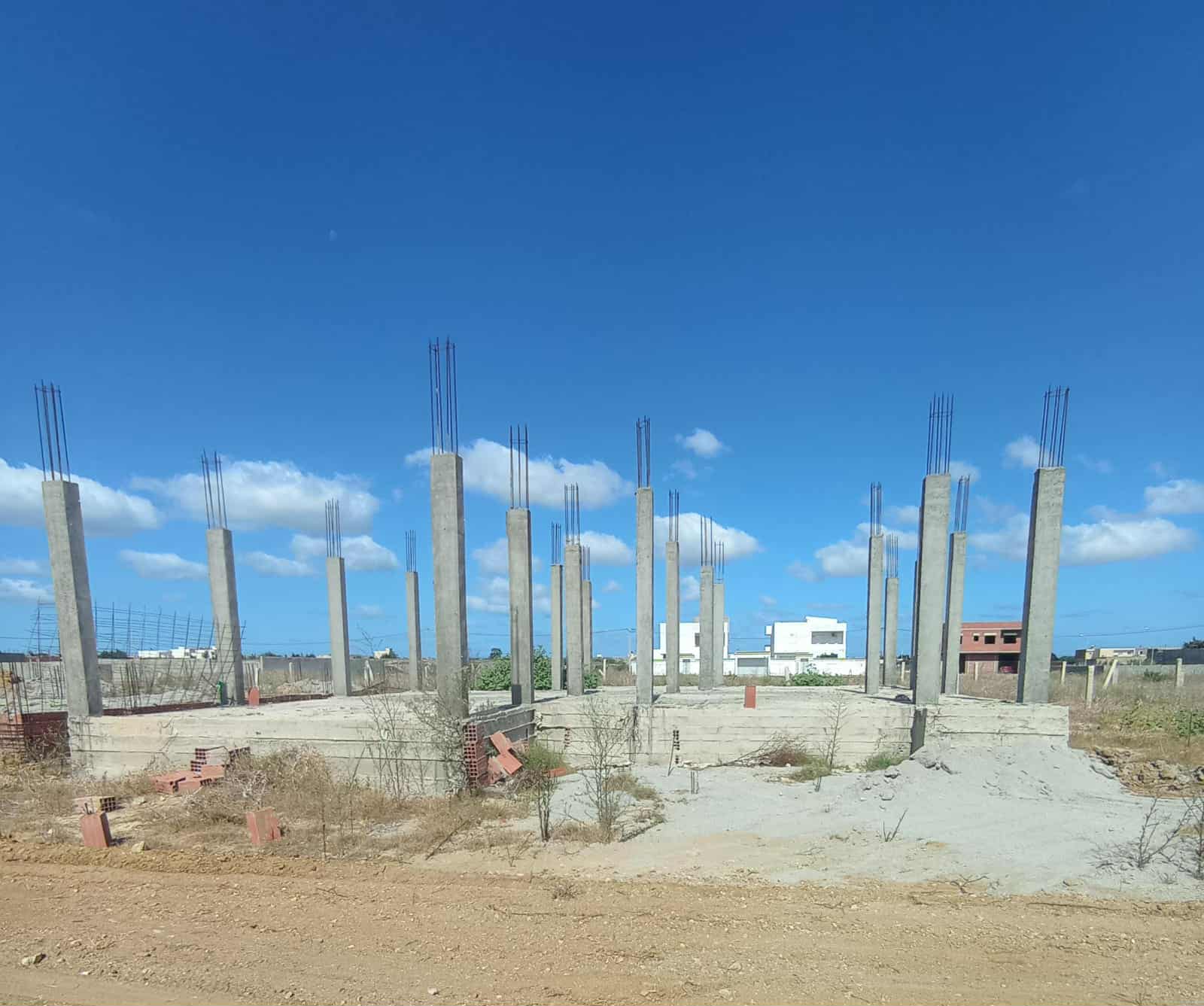 Kelibia Dar Allouche Vente Appart. 3 pices Maison en cour de construction a dar allouch