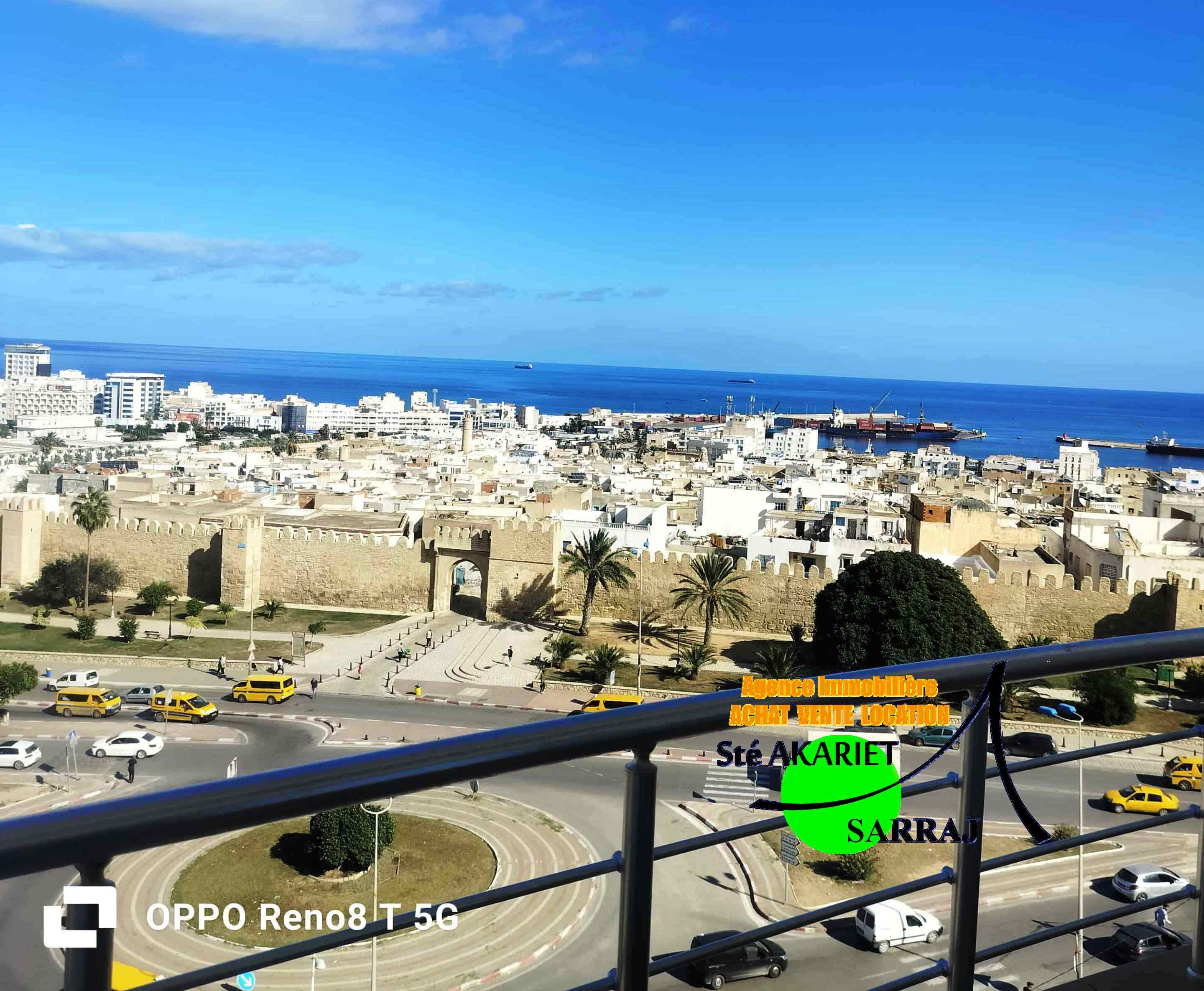 Sousse Ville Sousse Vente Appart. 4 pices Appartement s3 vue de mer centre ville sousse