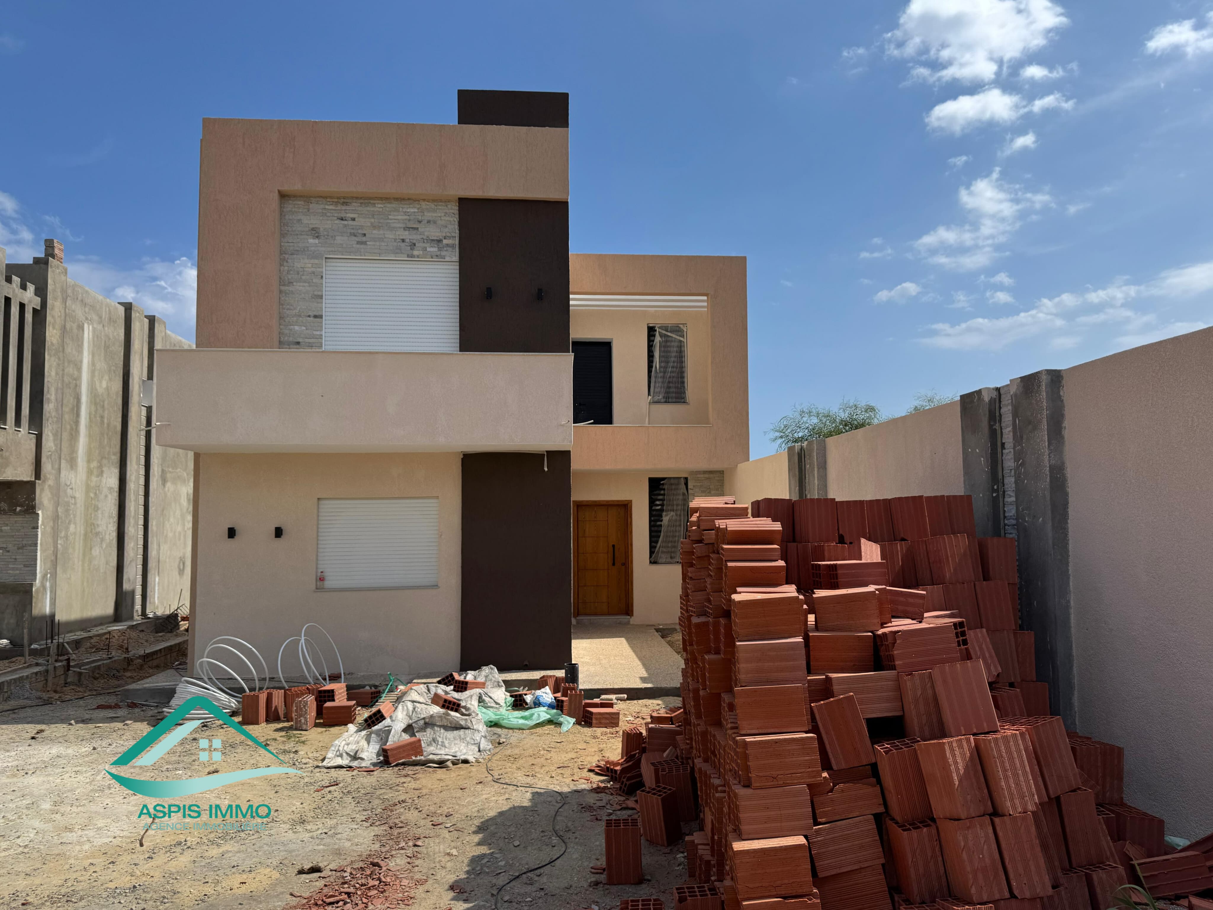 Kelibia Kerkouane Vente Maisons Vt877 villa avec piscine  plage kerkouene