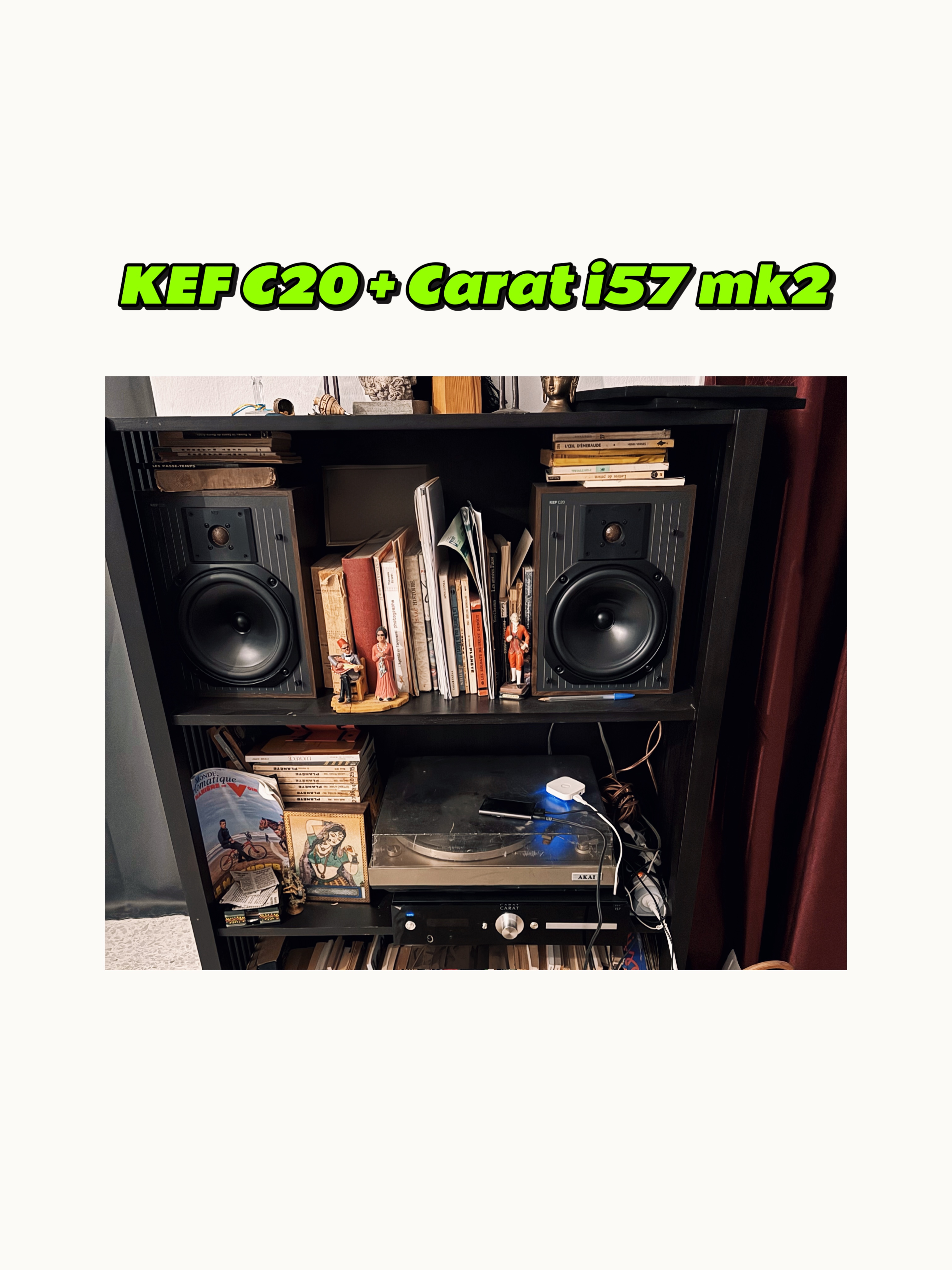 El Menzah Mutuelle Ville Chane hifi Autre Kef c20 et ampli carat i57 mk2