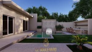 Hammamet&nbsp;Sidi Jedidi&nbsp;Vente&nbsp;Maisons&nbsp;A  villa s3 avec piscine sur plan ref1359a
