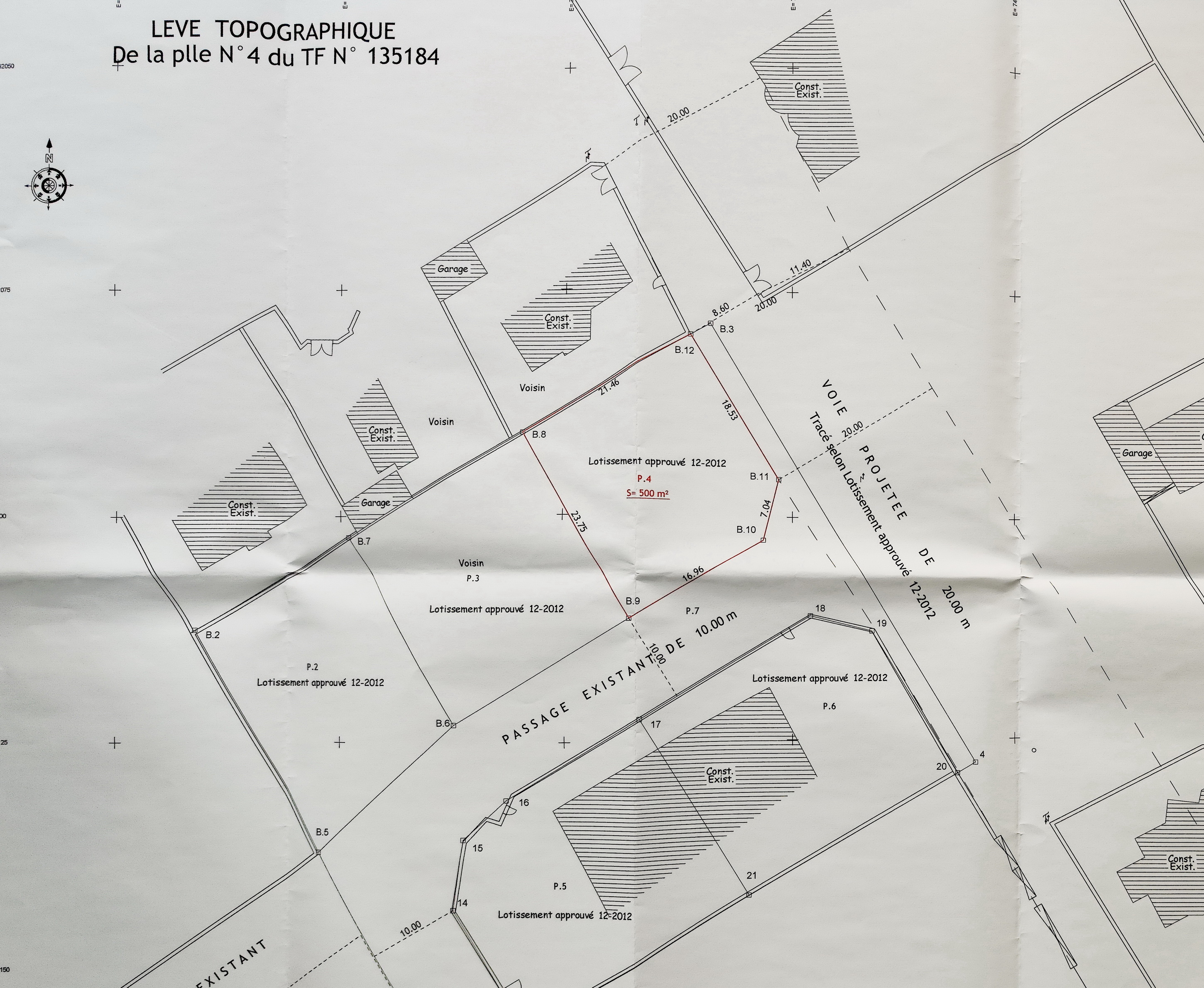 Sfax Sud&nbsp;Merkez Sahnoun&nbsp;Vente&nbsp;Autre&nbsp;Terrain 500 m2 titre foncier km9 bouzayene