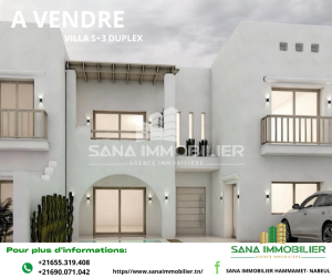 Hammamet&nbsp;Barraket Essahel&nbsp;Vente&nbsp;Appart. 1 pi�ce&nbsp;A  villa s3 style  duplex ref461a